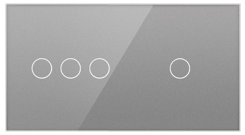 Stakleni panel 157×86 mm za modularne touch prekidače