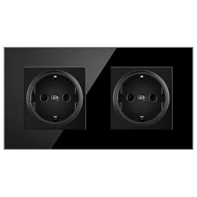 Modularne utičnice — Komplet: ram + 2 utičnice