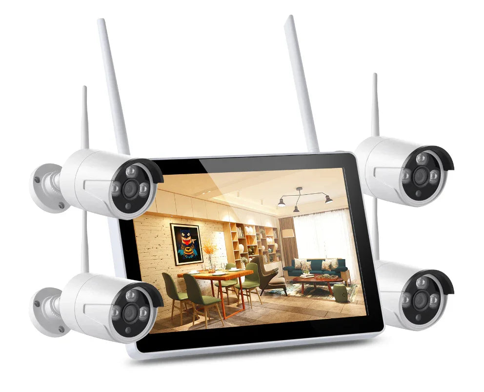 Bežični NVR komplet sa monitorom – 4 kamere Full HD 2MP