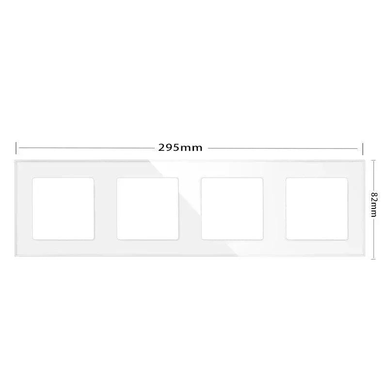 Stakleni panel do 4 modula – Moderan okvir za pametne i standardne module