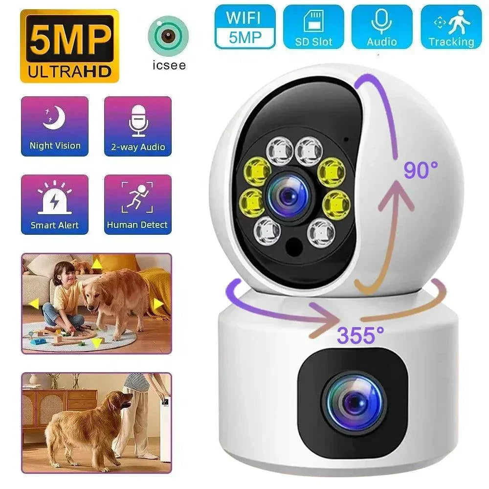 Baby kamera 5MP — prati svaki pokret dok beba spava (AI praćenje)