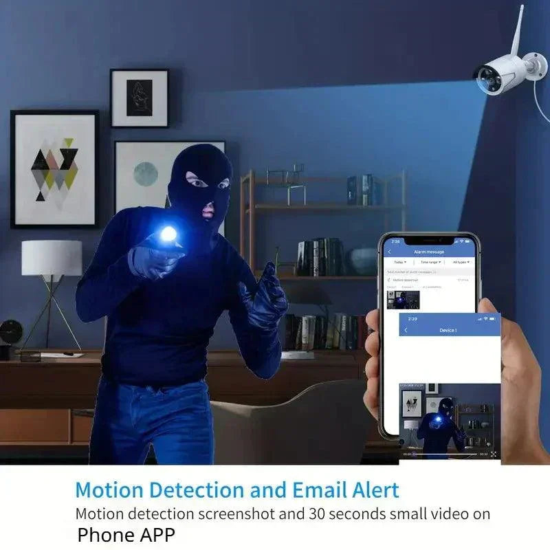Bežični NVR komplet sa monitorom – 4 kamere Full HD 2MP