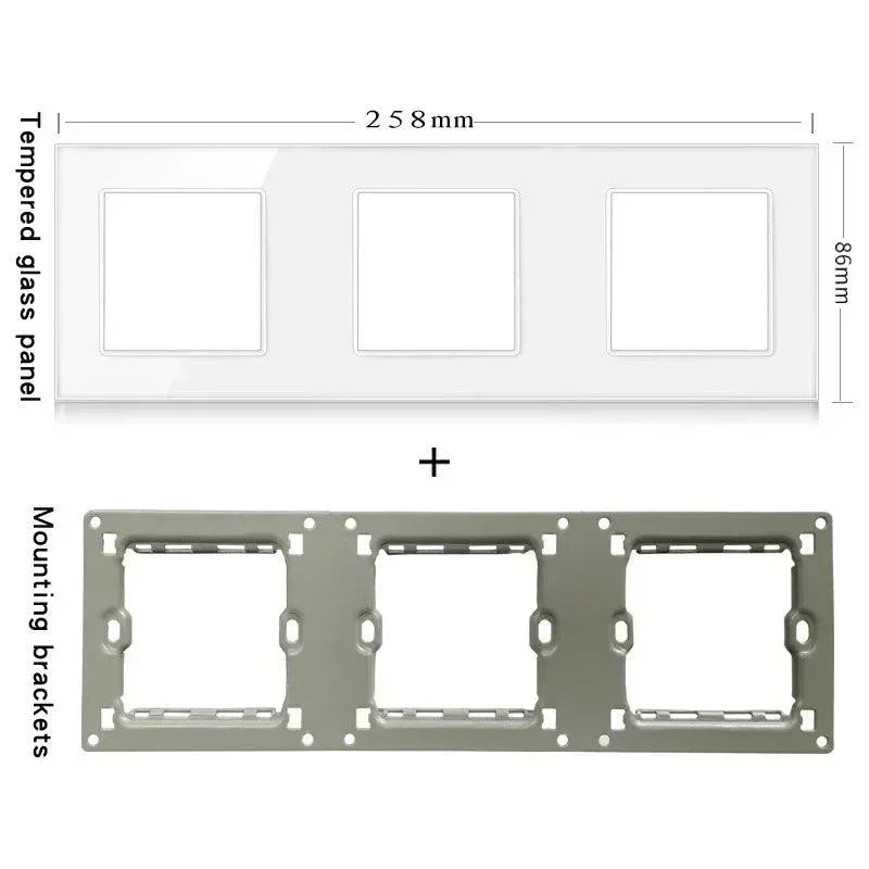Stakleni panel do 3 modula – Moderan okvir za pametne i standardne module