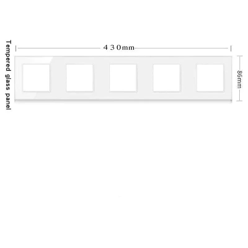 Stakleni panel do 5 modula – Moderan okvir za pametne i standardne module