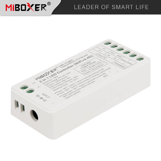 MiBoxer SW2 WiFi RF LED kontroler za jednobojne i CCT trake | Smart Home