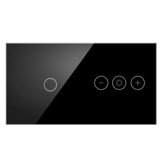 Modularni dimer prekidač stakleni panel