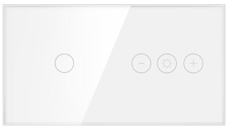 Modularni dimer prekidač – stakleni panel, touch ili WiFi