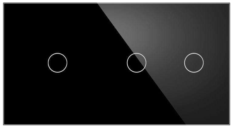 Stakleni panel 157×86 mm za modularne touch prekidače