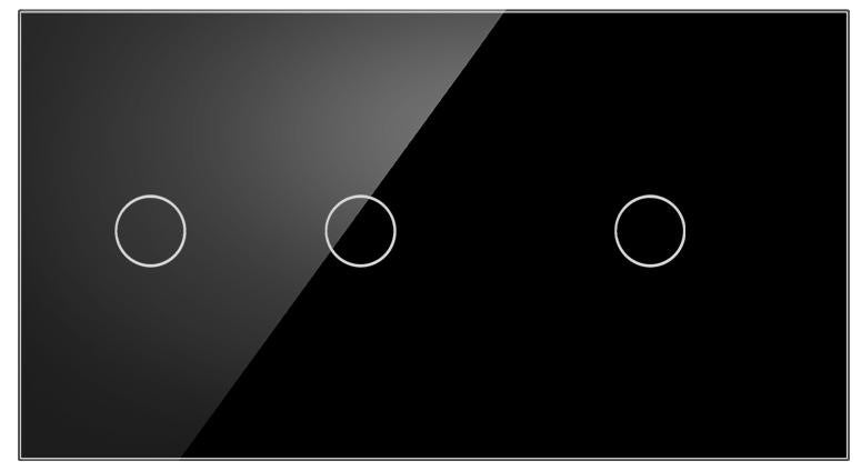Stakleni panel 157×86 mm za modularne touch prekidače