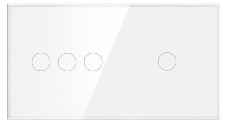 Stakleni panel 157×86 mm za modularne touch prekidače