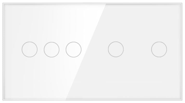Stakleni panel 157×86 mm za modularne touch prekidače