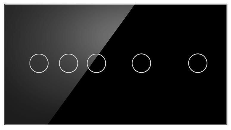 Stakleni panel 157×86 mm za modularne touch prekidače