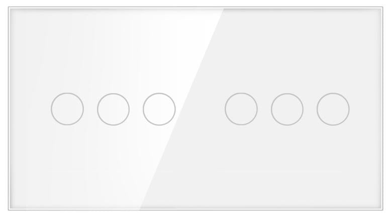 Stakleni panel 157×86 mm za modularne touch prekidače