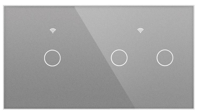 Stakleni panel 157×86 mm za modularne WiFi prekidače