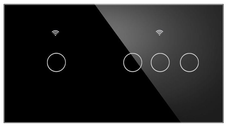 Stakleni panel 157×86 mm za modularne WiFi prekidače