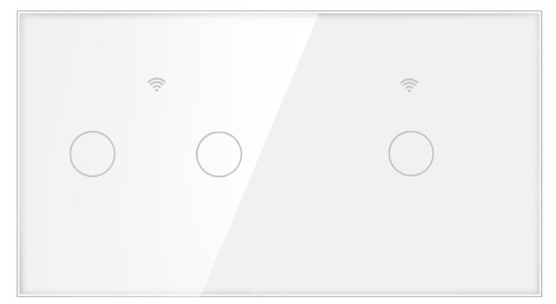 Stakleni panel 157×86 mm za modularne WiFi prekidače