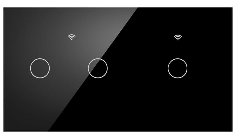 Stakleni panel 157×86 mm za modularne WiFi prekidače