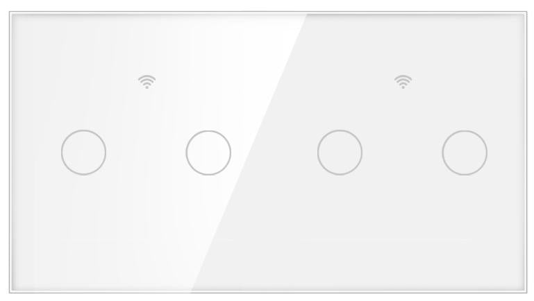 Stakleni panel 157×86 mm za modularne WiFi prekidače