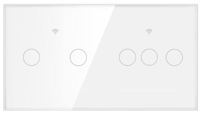 Stakleni panel 157×86 mm za modularne WiFi prekidače