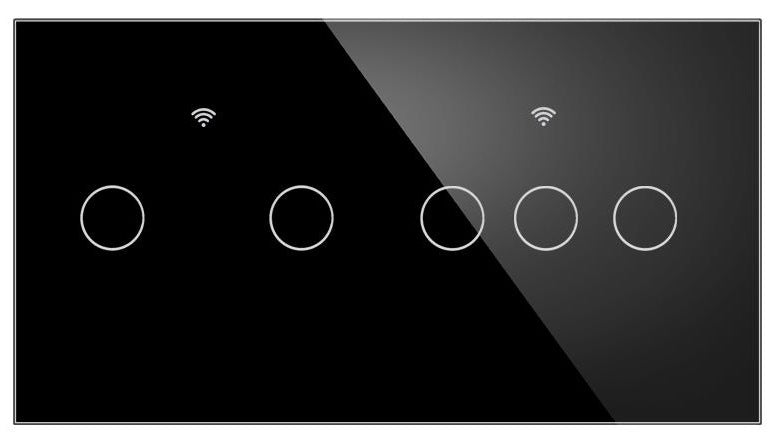 Stakleni panel 157×86 mm za modularne WiFi prekidače