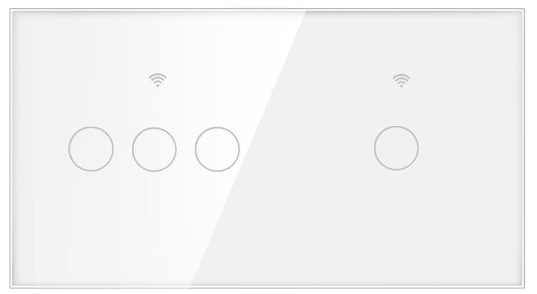 Stakleni panel 157×86 mm za modularne WiFi prekidače