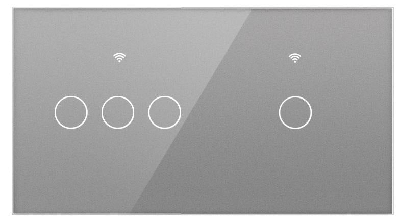 Stakleni panel 157×86 mm za modularne WiFi prekidače