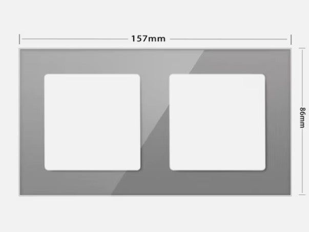 Stakleni panel do 2 modula – moderan okvir za pametne i standardne module